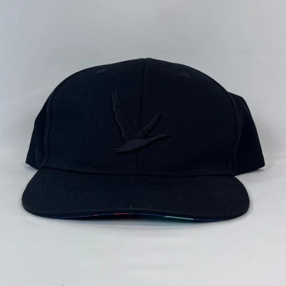 RARE Grey Goose Vodka Black Snapback Hat, Geometric Underbrim